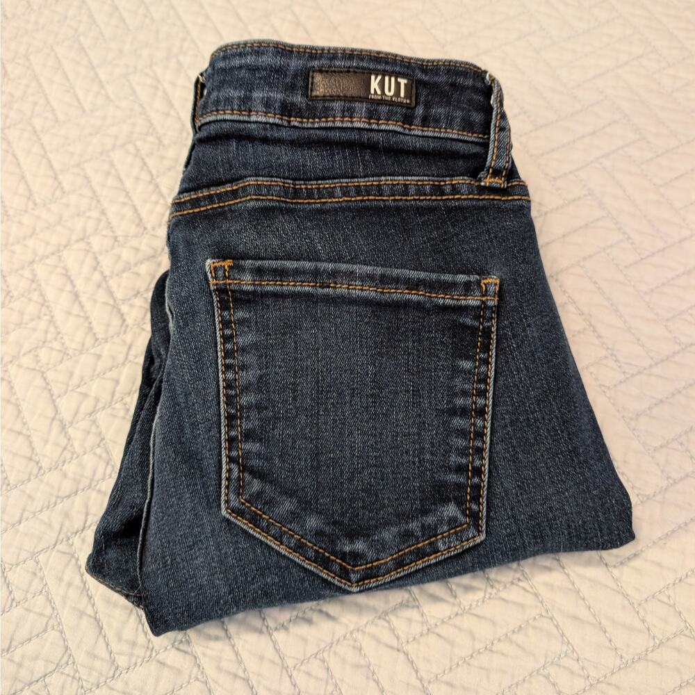 Kut from the Kloth Jeans Women's Size 2P Dark Blue Donna High Rise Ankle (485)